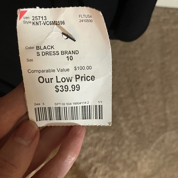 Black A-Line Dress - Picture 5 of 6